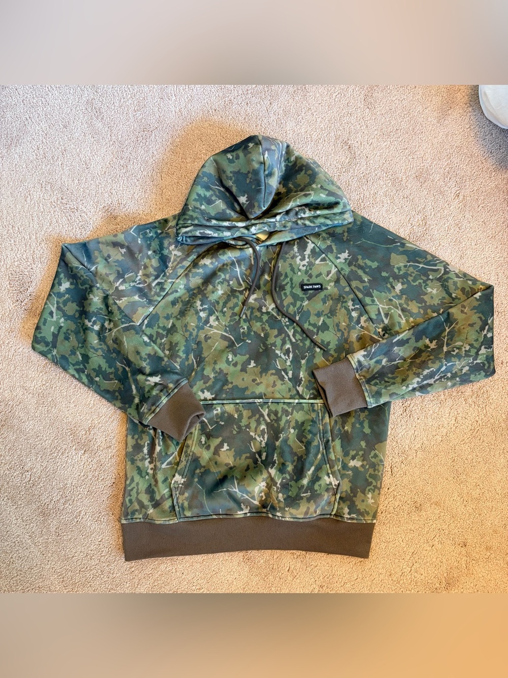Spark Paws Human Hoodie, Camo, Size M
